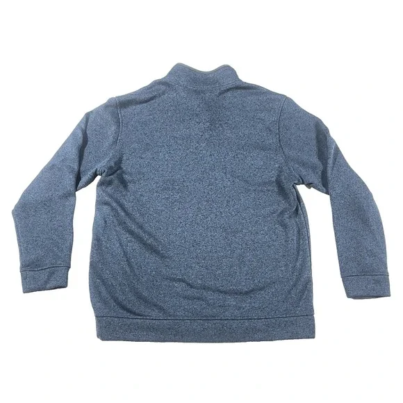 Eddie Bauer Radiator Fleece Mens Snap Mock Pullover XL 1/4 Button Blue Soft - Picture 6 of 12